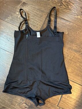Bodysuit waist trainer, post-surgical compression garment